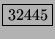 \fbox{32445}