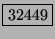 \fbox{32449}