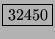 \fbox{32450}