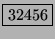 \fbox{32456}