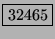\fbox{32465}