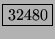 \fbox{32480}