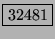 \fbox{32481}