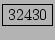\fbox{32430}