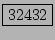 \fbox{32432}
