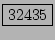 \fbox{32435}