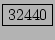 \fbox{32440}