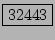 \fbox{32443}