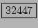 \fbox{32447}
