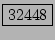 \fbox{32448}