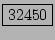 \fbox{32450}