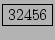 \fbox{32456}