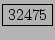 \fbox{32475}
