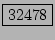 \fbox{32478}