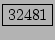 \fbox{32481}