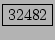 \fbox{32482}