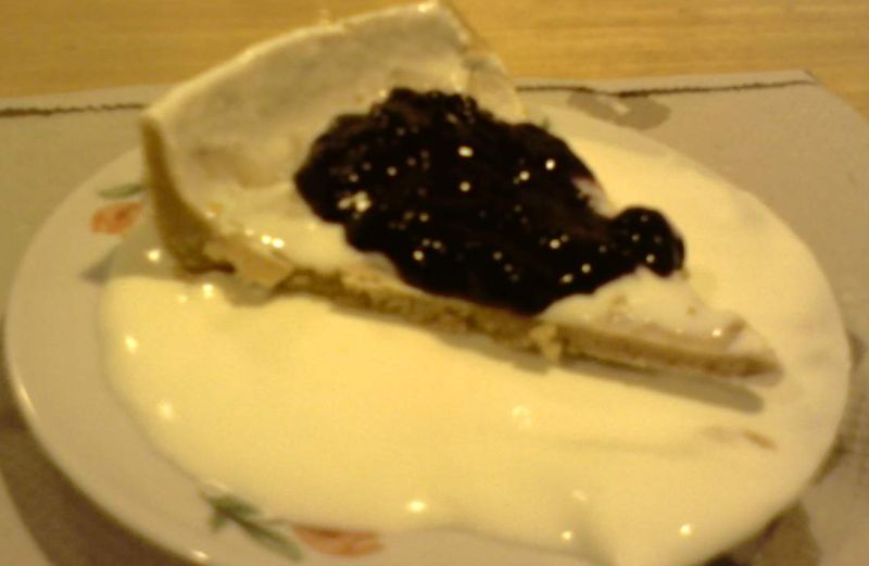 Heidelbeer-Joghurt-Kuchenstück